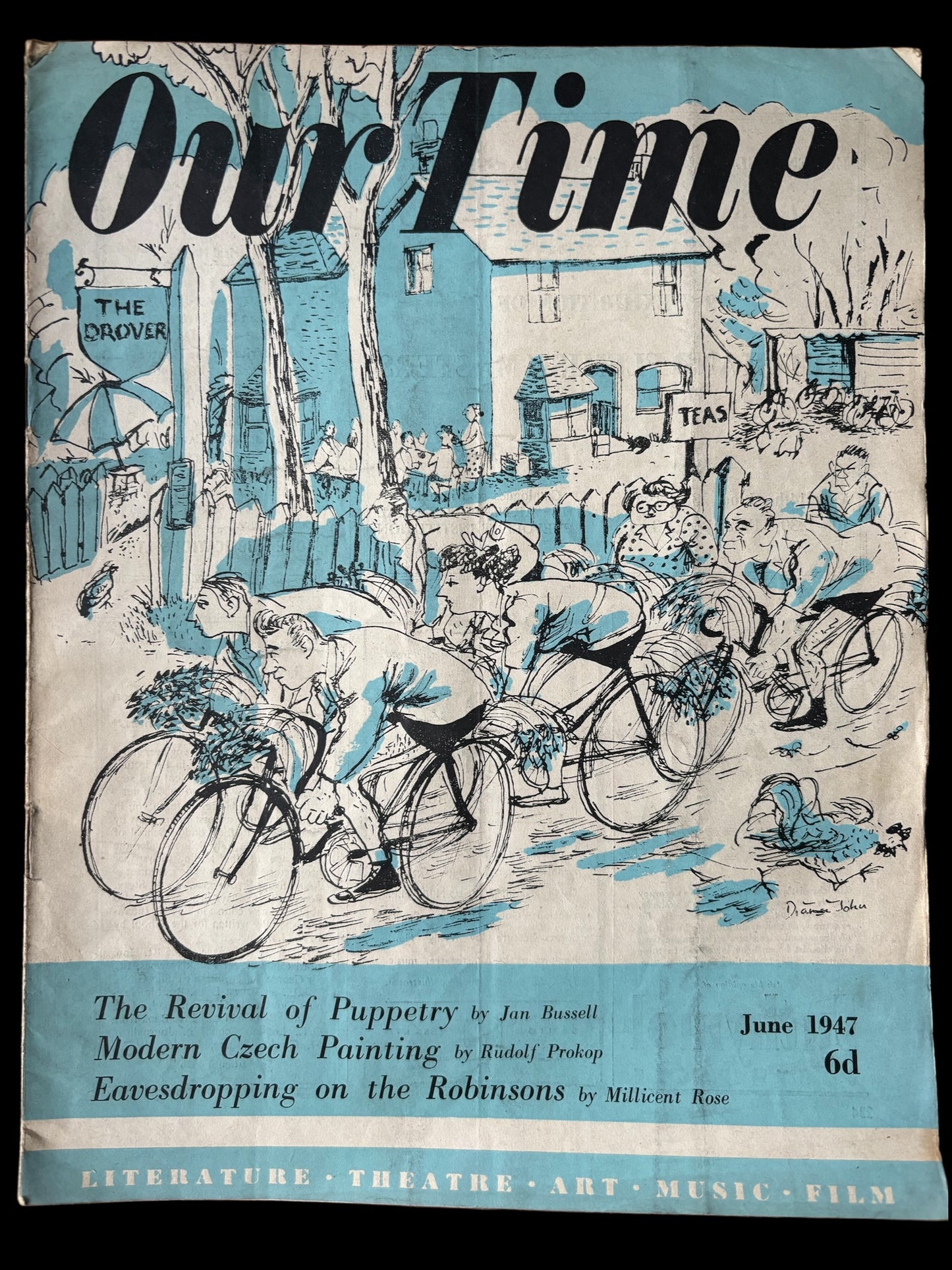 Diana Henry OUR TIME Magazine June 1947 Revival Of Puppetry CZECH PAINTING Cucling - transpontinebooks