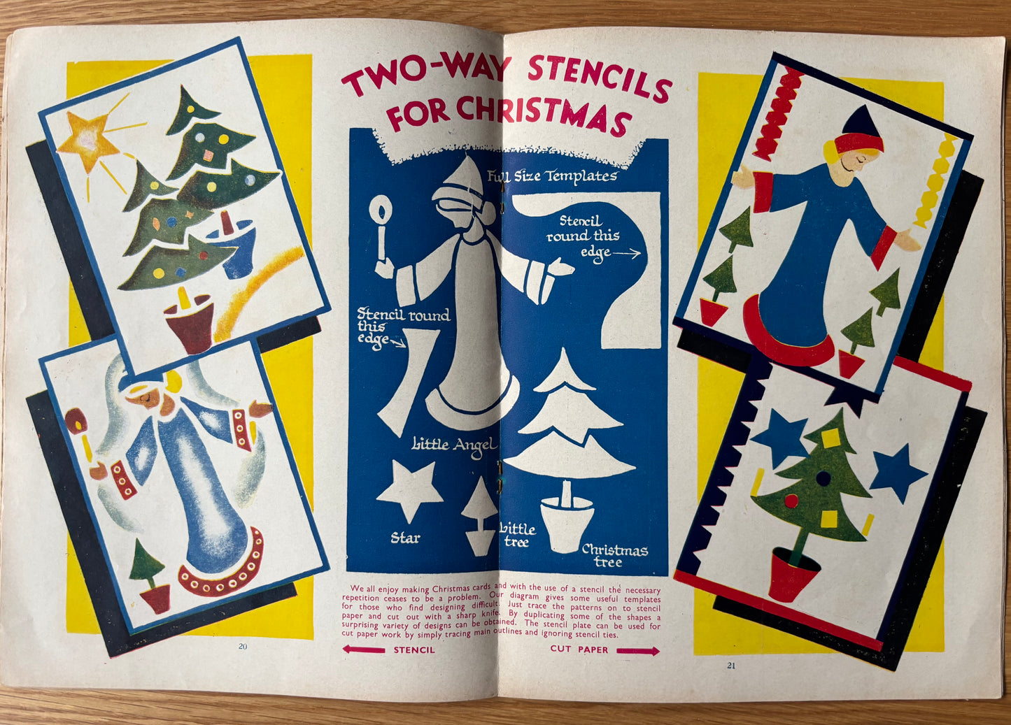 Vintage ART AND CRAFT EDUCATION CHRISTMAS MAGAZINE Nov 1954 School Crafts CHILD