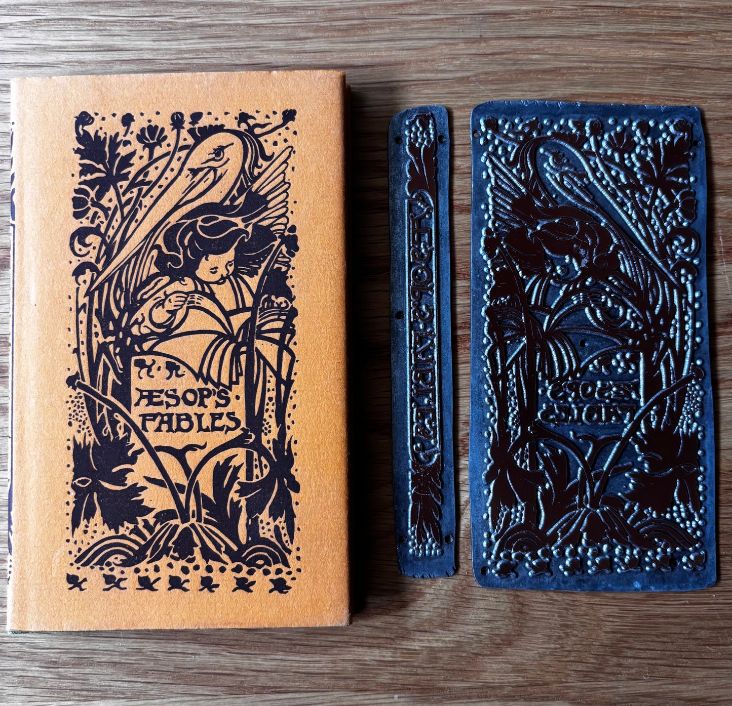 Charles Robinson AESOP’S FABLES Hunky Dory Designs & Original 70’s ZINC PLATES