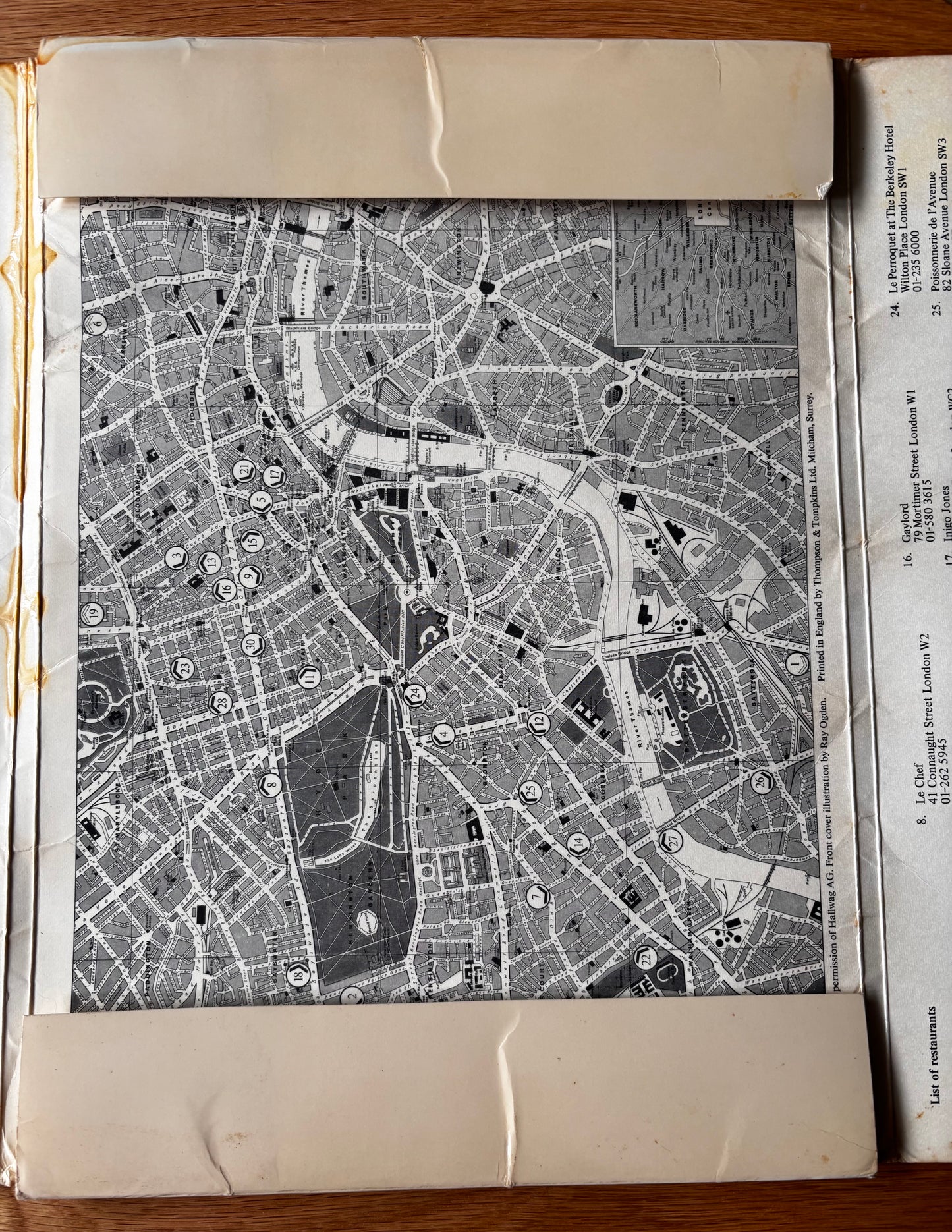 LONDON A LA CARTE Habitat 30 Facsimile Menus DAVID HOCKNEY Conran Design Ray Ogden
