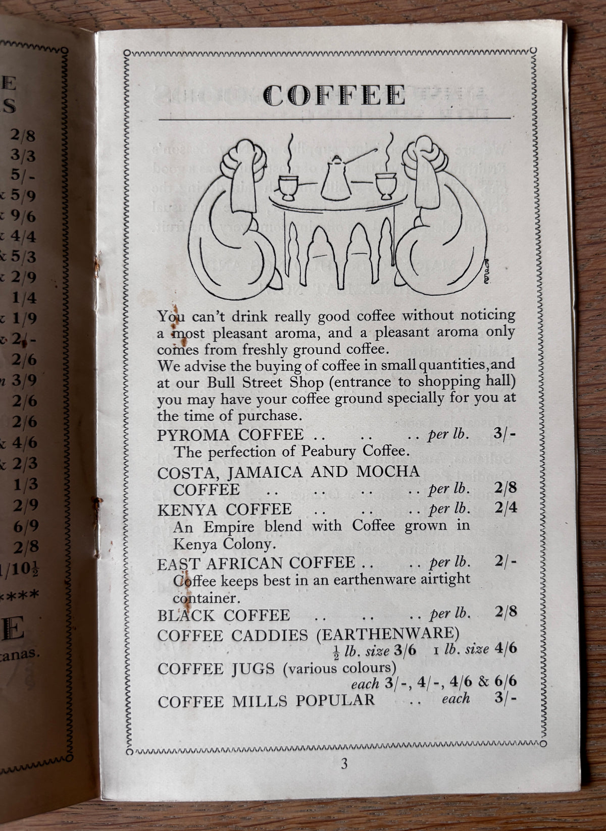 1920’s BARROW’S BIRMINGHAM Illustrated Seasonal Food Booklet SHOP October 1929