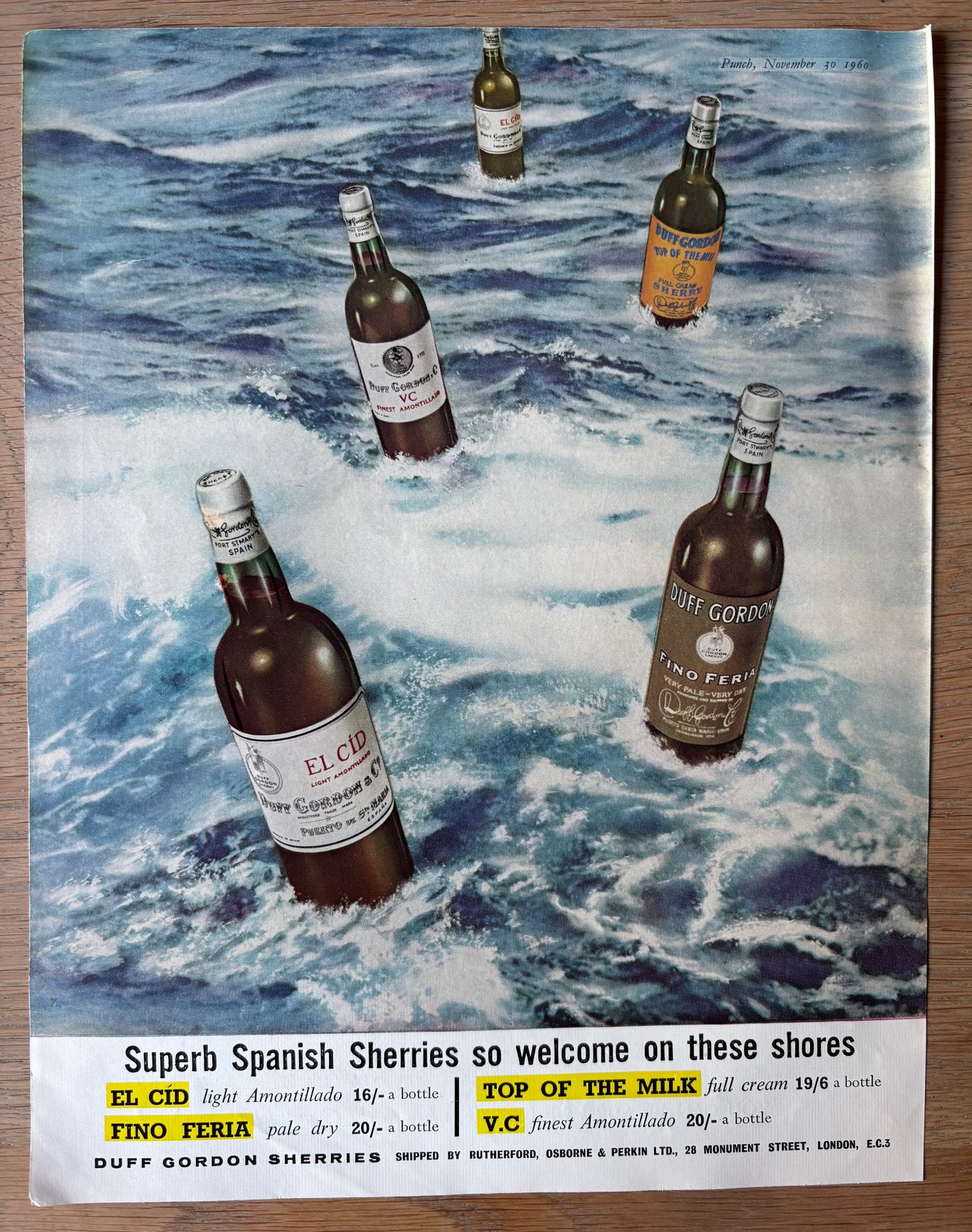 S R Badmin SHELL GUIDE TO SURREY ADVERT Original Ad 1960 TREES