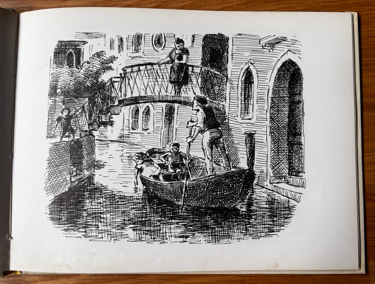Edward Ardizzone Double Signed THE LION THAT FLEW 1st HB 1974 James Reeves Illustrated