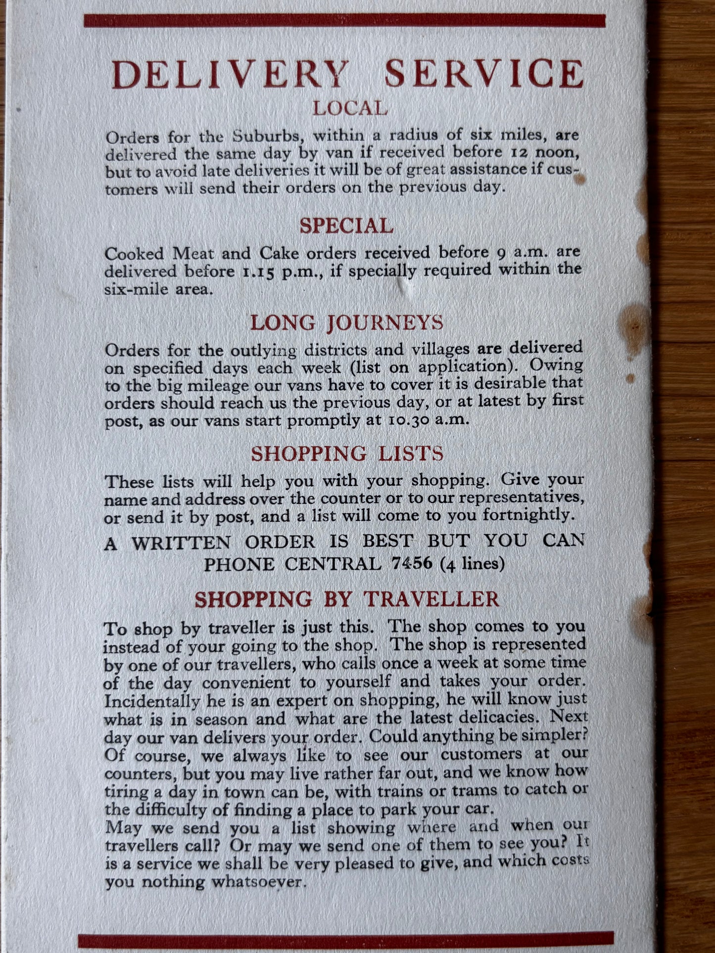 1930’s BARROW’S BIRMINGHAM Illustrated Seasonal Food Booklet SHOP May 1930