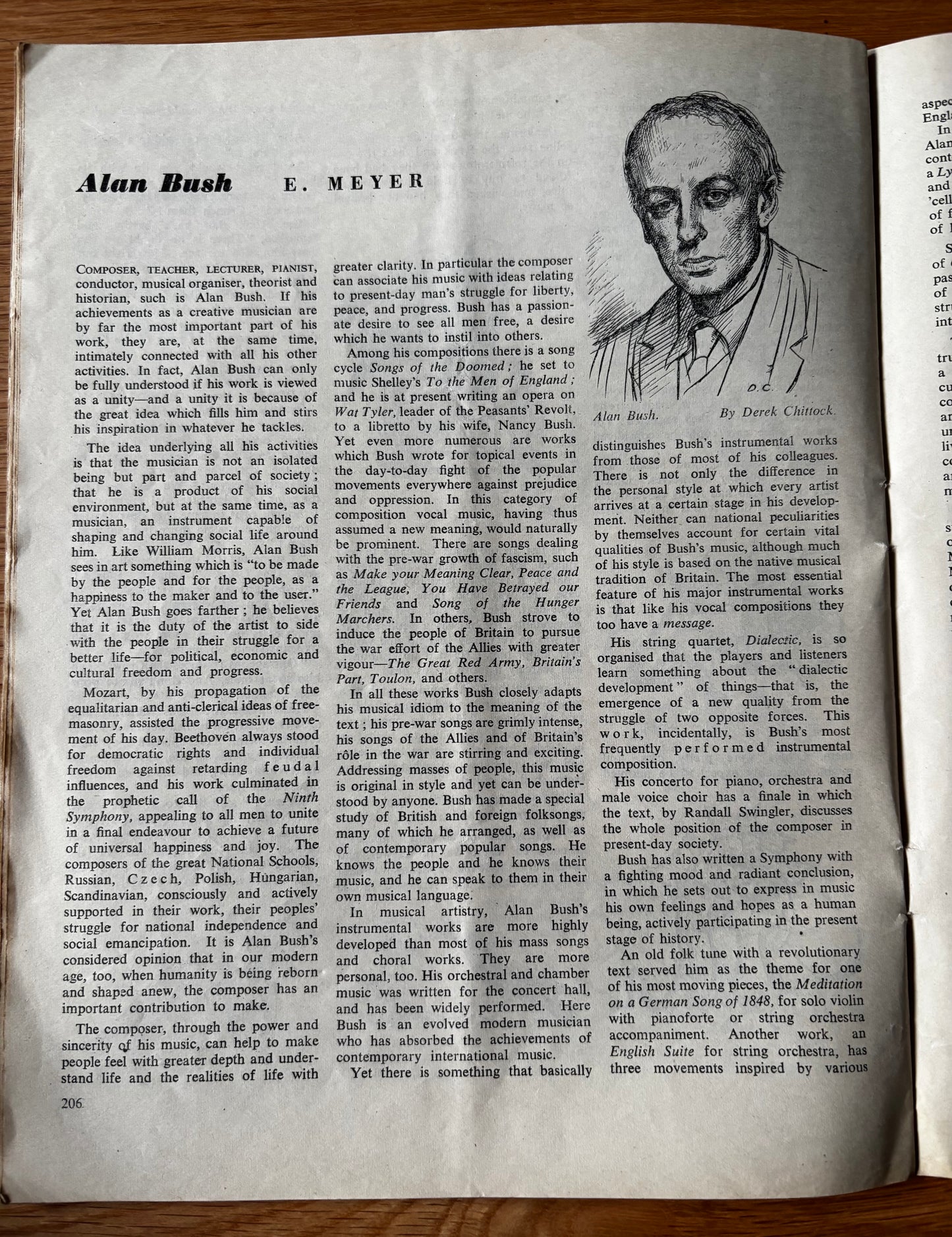 Clifford Rowe OUR TIME Magazine May 1948 Sylvia Townsend Warner Day