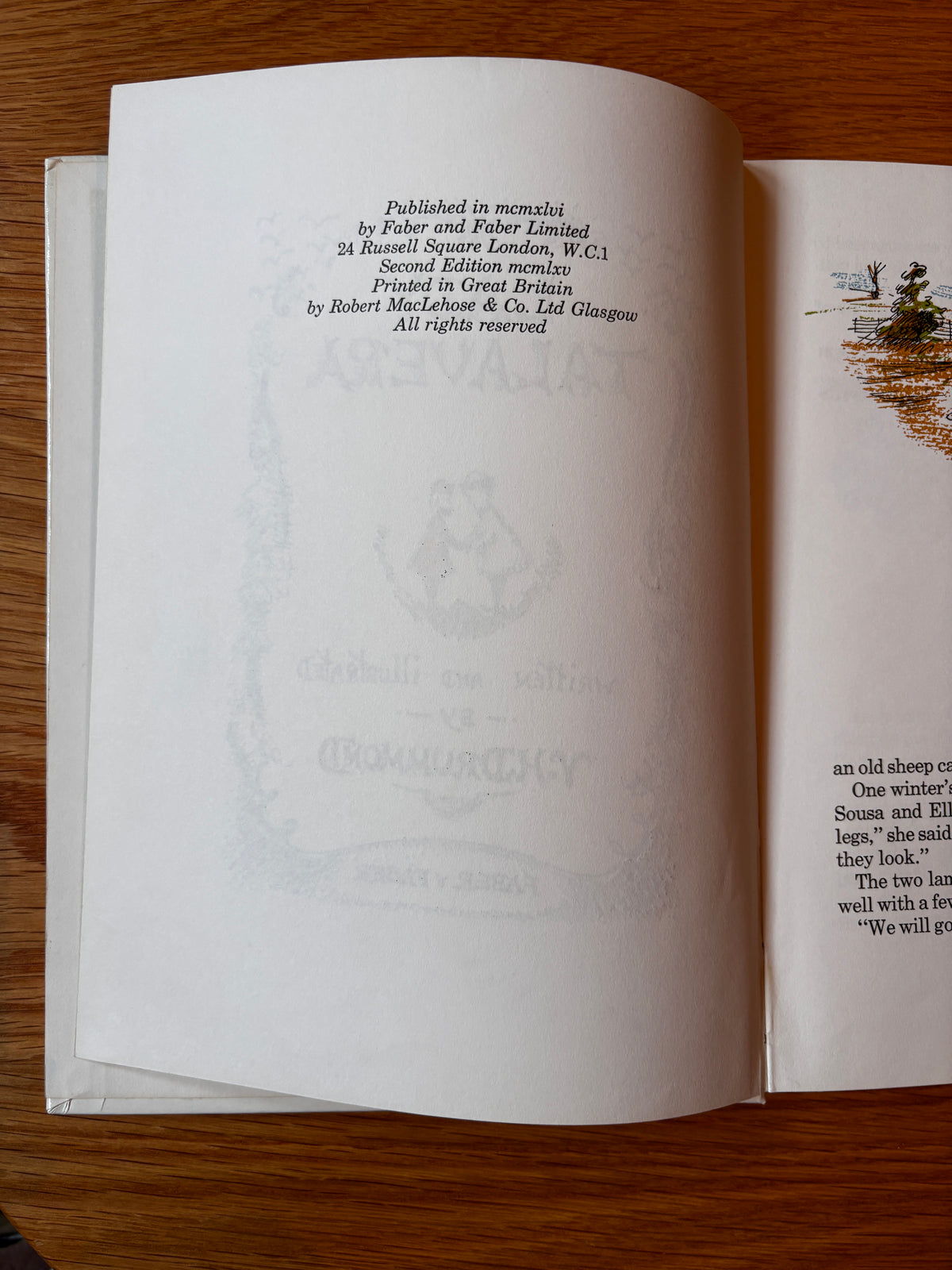 Violet Drummond Signed LADY TALAVERA 1965 ILLUSTRATED V H SHEEP TALE