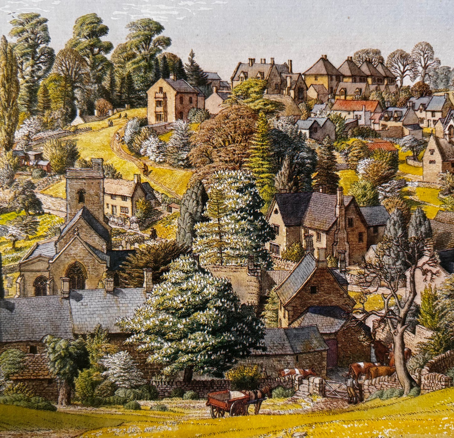 S R Badmin Signed THE ENGLISH LANDSCAPE 1985 ART Chris Beetles ILLUSTRATIONS