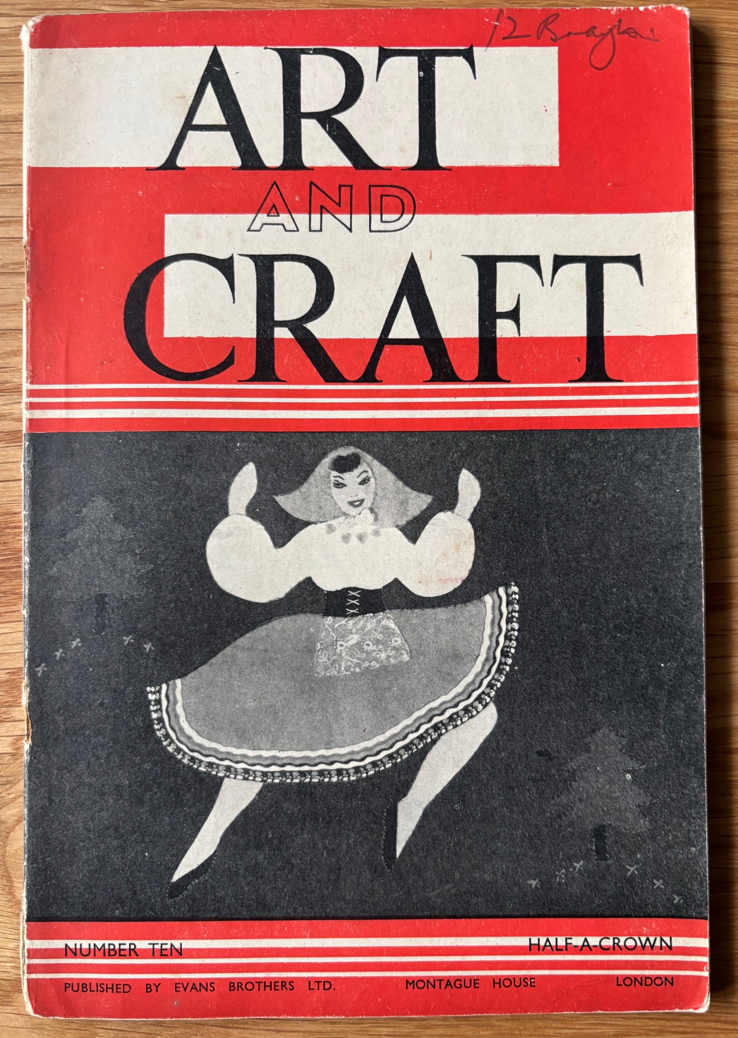 1950 ART AND CRAFT MAGAZINE Fabric Toys CHILD EDUCATION Wedge Shoes
