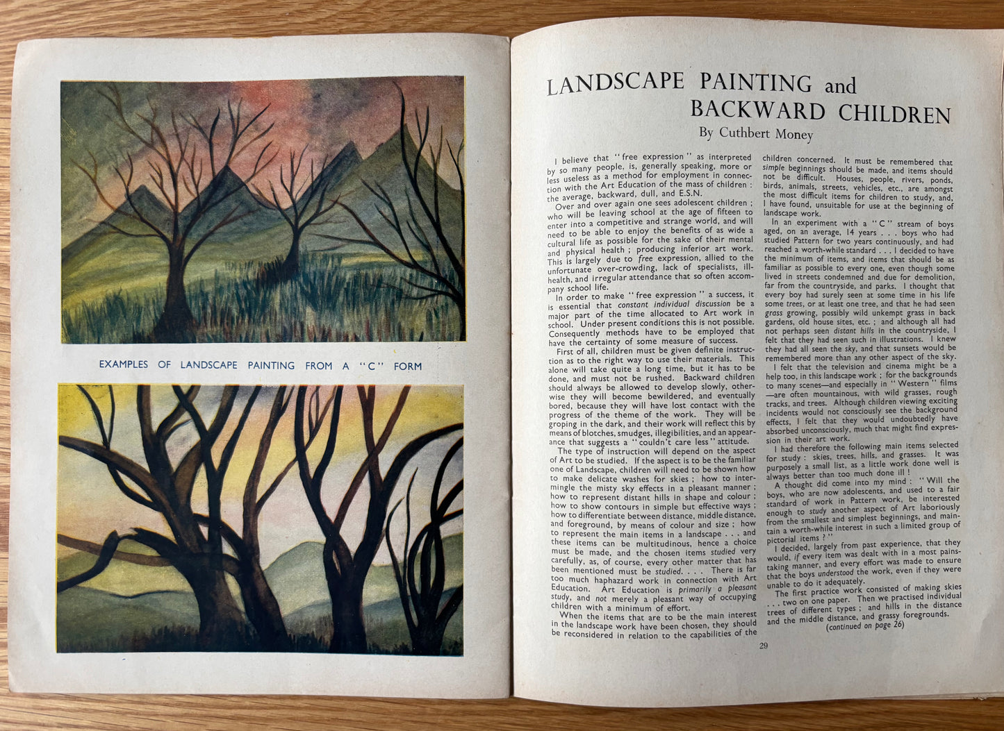 Vintage ART AND CRAFT EDUCATION CHRISTMAS MAGAZINE Nov 1954 School Crafts CHILD