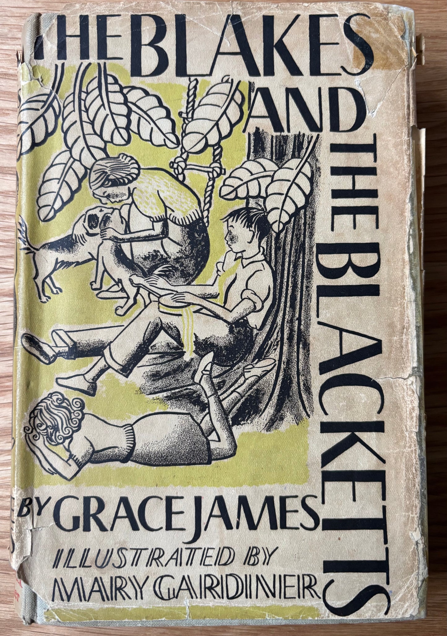 Mary Gardiner THE BLAKES AND THE BLACKETTS Grace James 1939 1st Ed DJ ILLUSTRATED