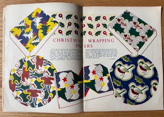Vintage ART AND CRAFT EDUCATION CHRISTMAS MAGAZINE Nov 1954 School Crafts CHILD