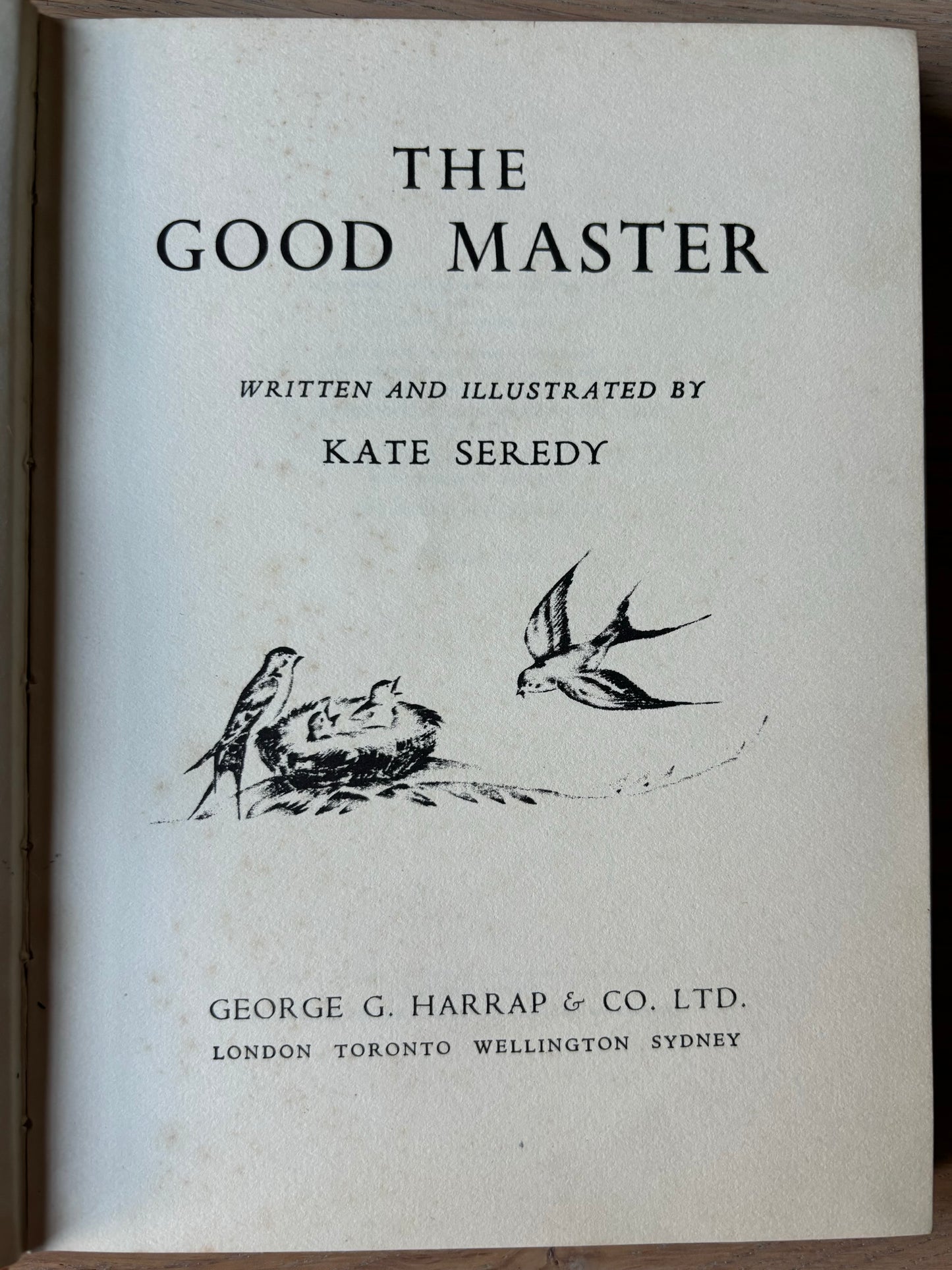 Kate Seredy THE GOOD MASTER 14th Imp 1959 DJ George Harrap