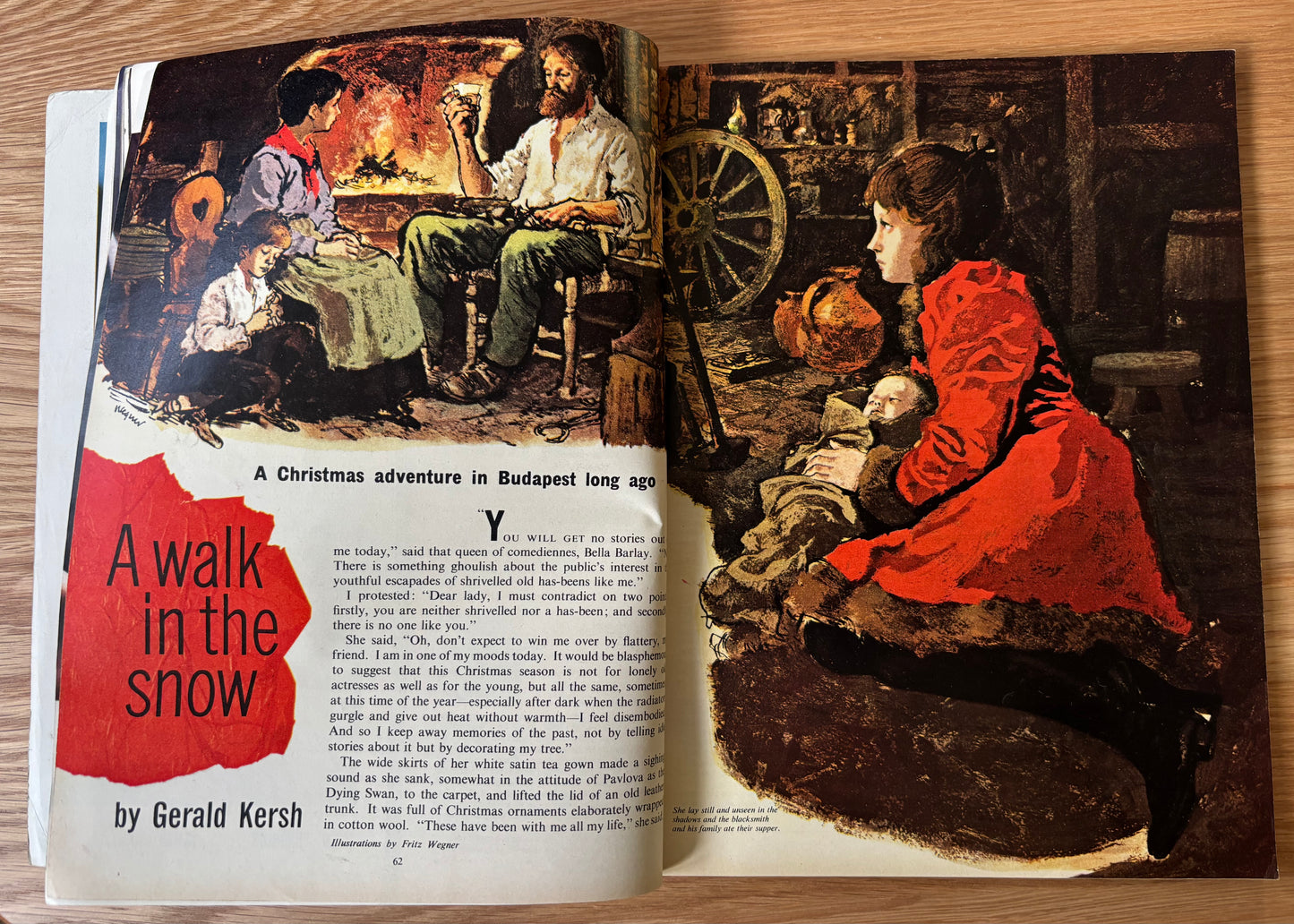 Val Biro HOMES AND GARDENS CHRISTMAS Magazine December 1962 ILLUSTRATED
