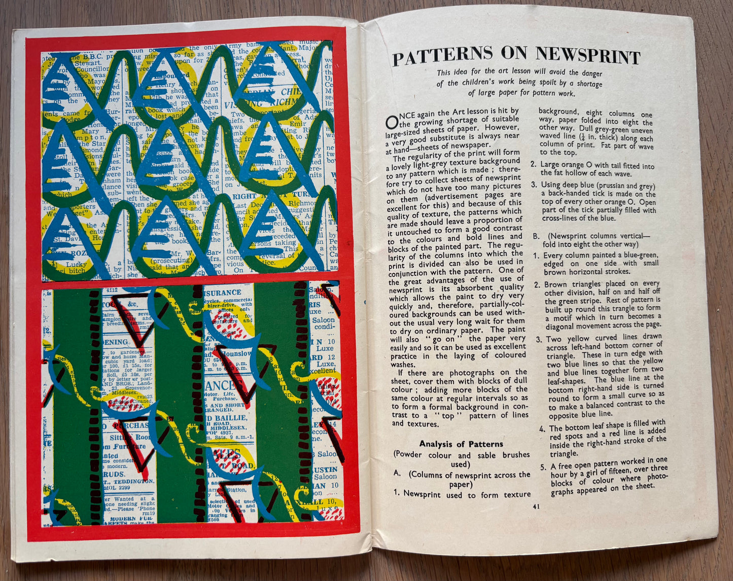 1951 ART AND CRAFT FESTIVAL OF BRITAIN Roundabout MAGAZINE CHILD EDUCATION July