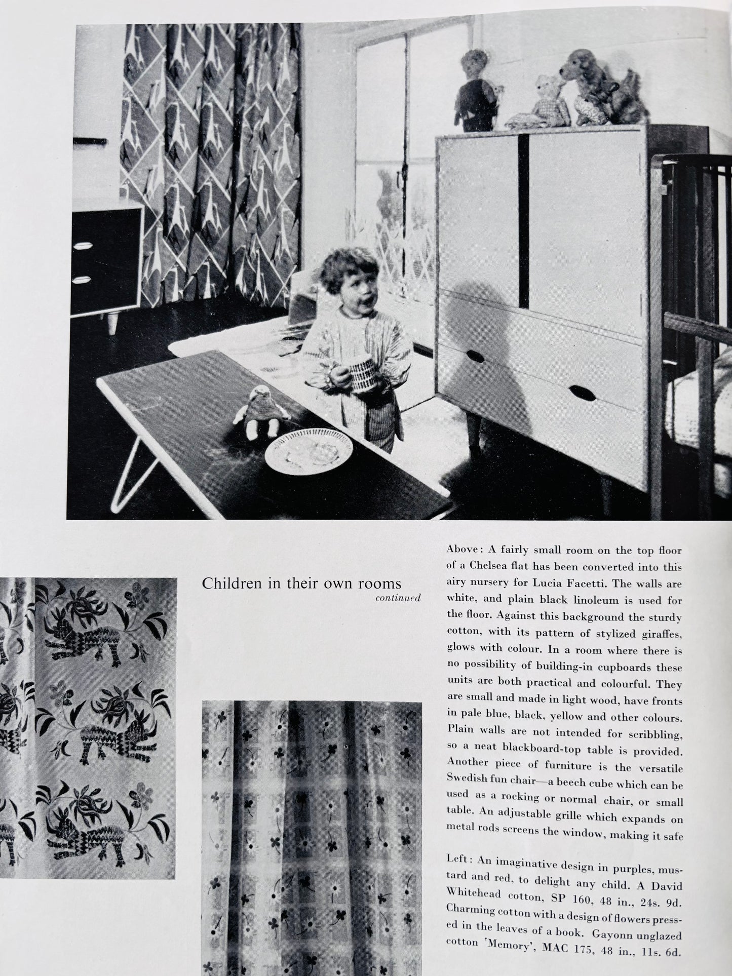 HOUSE AND GARDEN Magazine AUGUST 1956 Elizabeth David COLOUR IN DECORATION