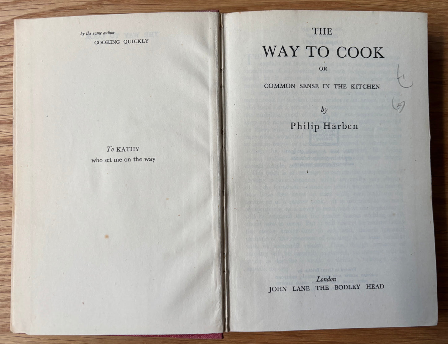 Philip Harben THE WAY TO COOK DJ 1948 HB Cookbook Cookery Recipes JOHN LANE