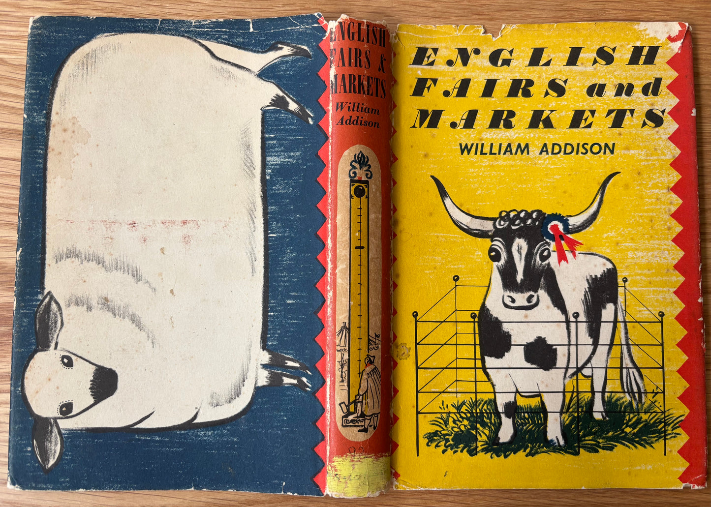 Barbara Jones ENGLISH FAIRS AND MARKETS  1st Ed 1953 DJ  ILLUSTRATED William Addison