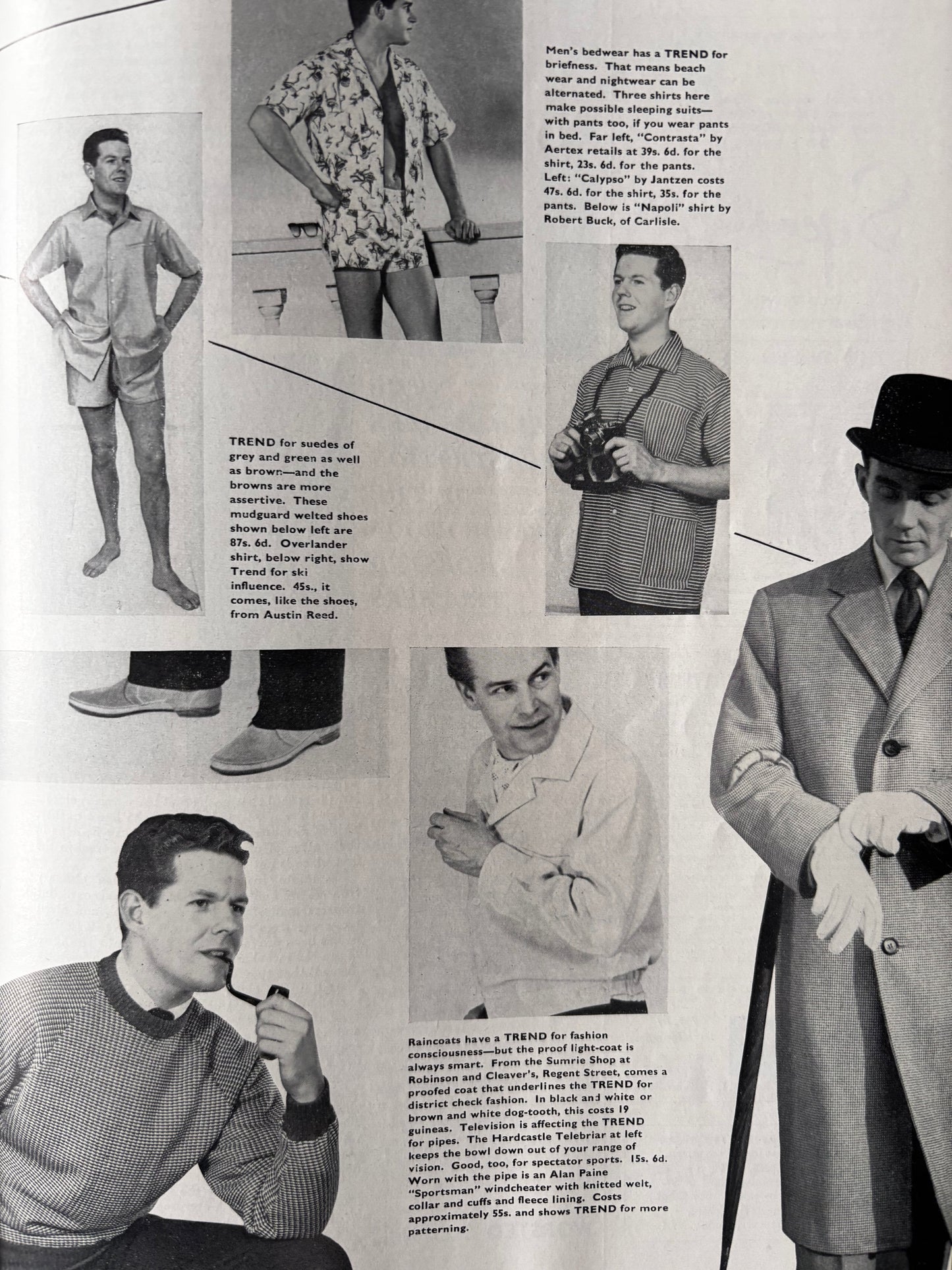 1950’s MAN ABOUT TOWN Magazine Spring 1958 Men’s Style Tailoring VINTAGE