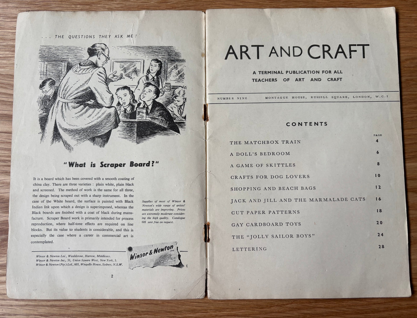 1950 ART AND CRAFT Skittles MAGAZINE CHILD EDUCATION Design Patterns