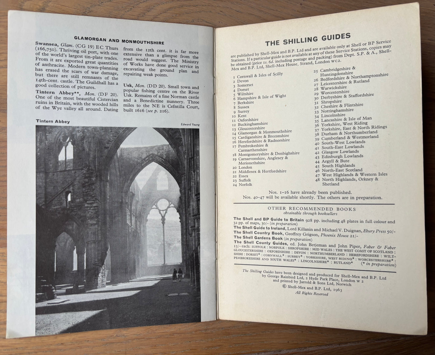 John Elwyn GLAMORGAN & MONMOUTHSHIRE SHELL SHILLING GUIDE 1963 Illustrated