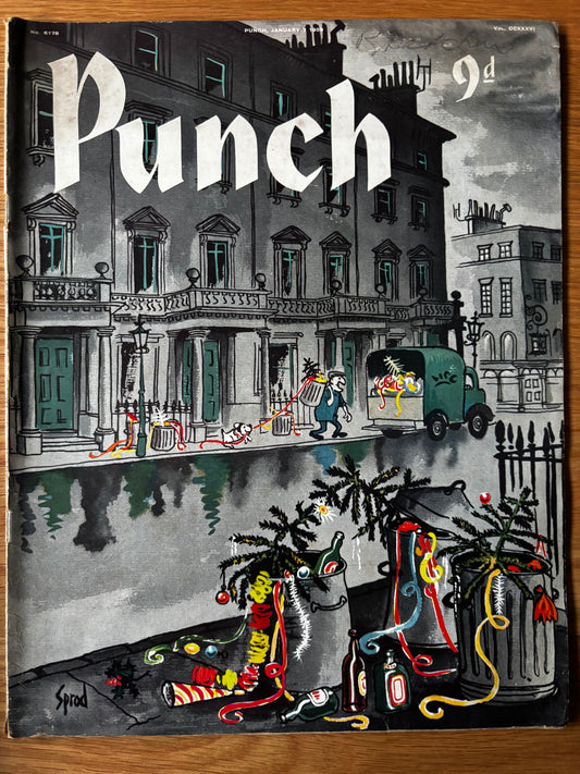 Sprod PUNCH MAGAZINE January 7 1959 AFTER THE PARTY Kenneth Rowntree