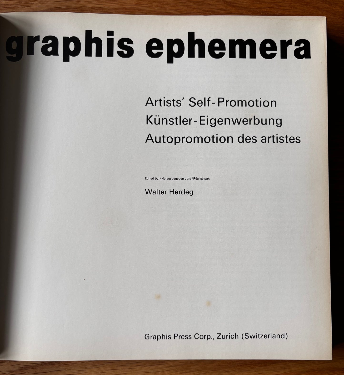GRAPHIS EPHEMERA 1980 HB Artists Self Promotion ILLUSTRATED Card Design