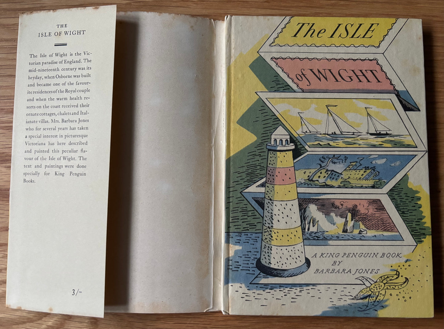 Barbara Jones THE ISLE OF WIGHT 1950 1st King Penguin DJ VGC ILLUSTRATED