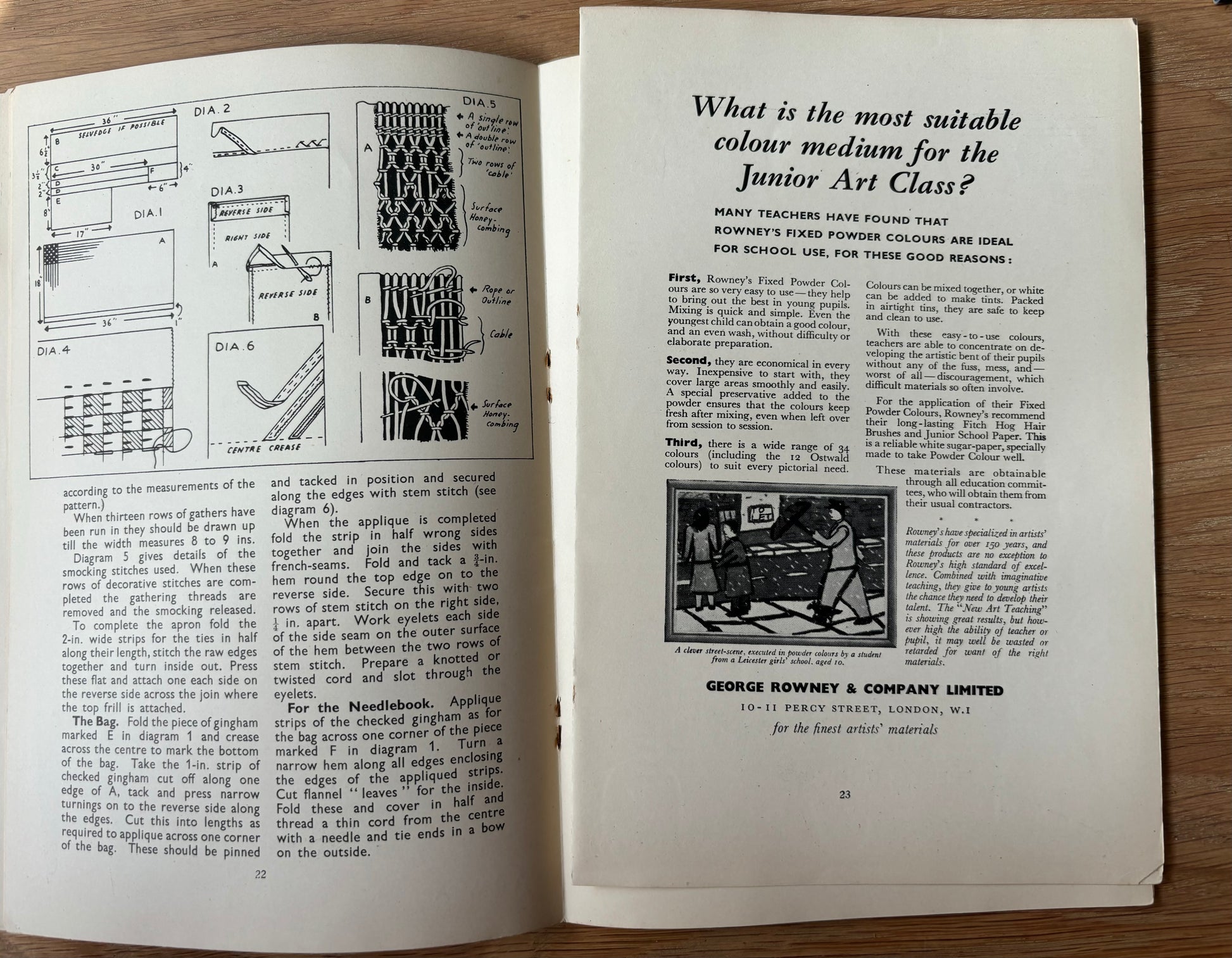 1950 ART AND CRAFT Magazine CHILD EDUCATION Vintage Sewing - transpontinebooks