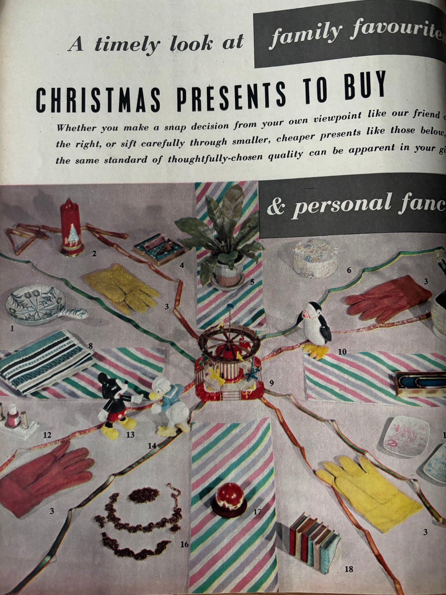 HOUSE BEAUTIFUL Magazine Christmas December 1955 ILLUSTRATED