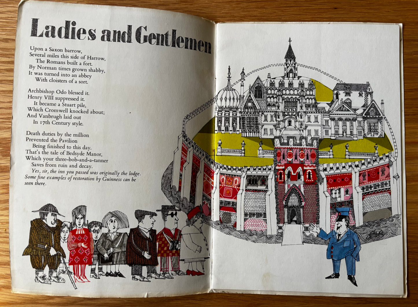 John Vernon Lord A VISIT TO BEDSYDE MANOR GUINNESS 1965 ILLUS BOOKLET