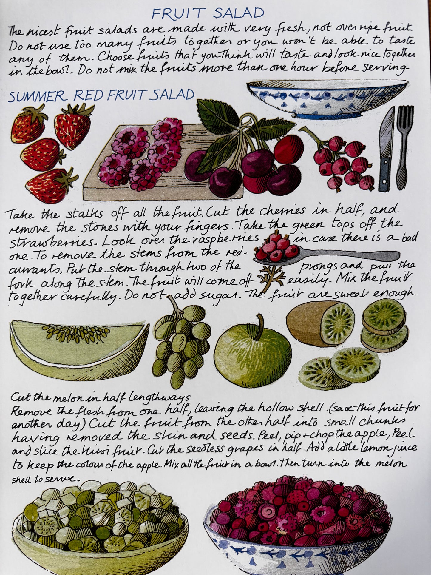 Pat Albeck NATIONAL TRUST CHILDREN’S COOKERY CARDS Recipes Vintage Folder