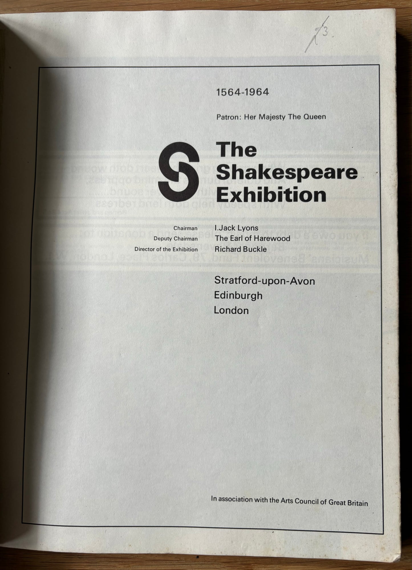 WILLIAM SHAKESPEARE 1564-1964 Exhibition Guide ADVERTS STRATFORD UPON AVON - transpontinebooks