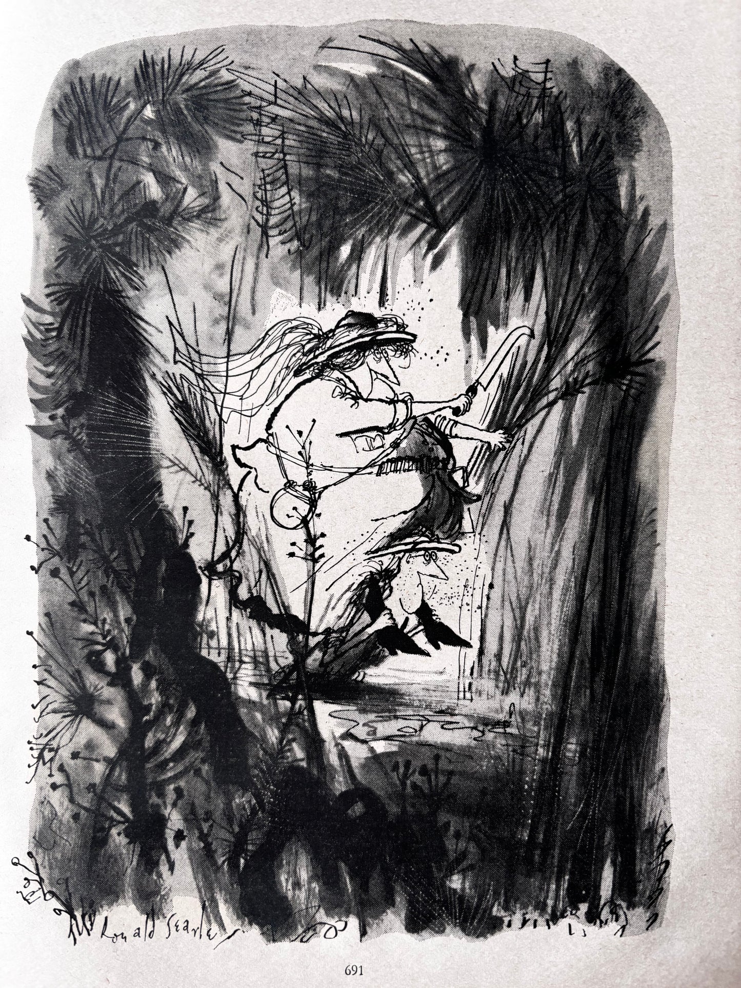Quentin Blake PUNCH MAGAZINE May 18 1960 Ronald Searle Swans