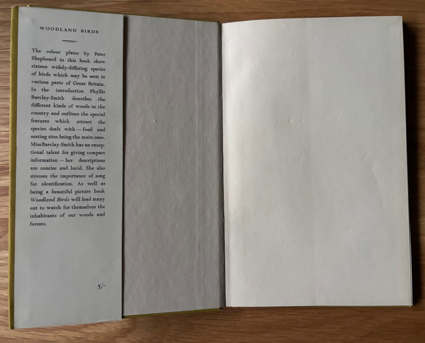 Peter Shepheard WOODLAND BIRDS King Penguin Book DJ 1955 Phyllis Barclay Smith