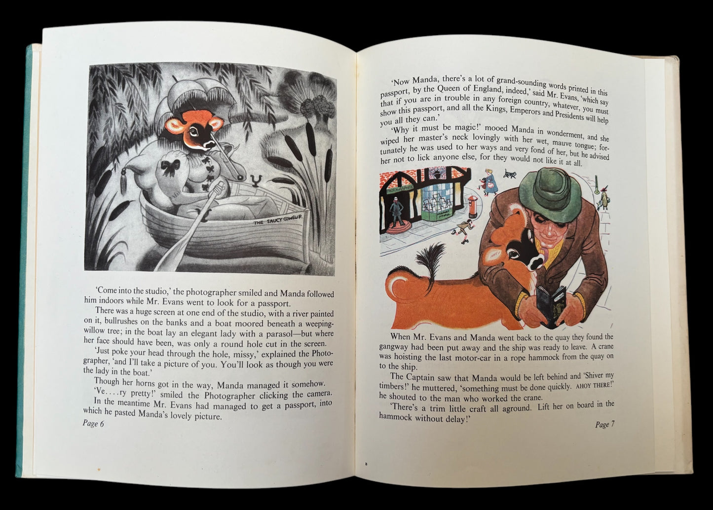 Kathleen Hale MANDA 1957 HB DJ John Murray COW STORY