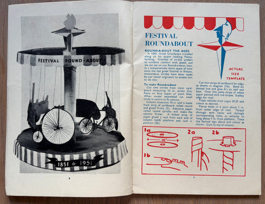 1951 ART AND CRAFT FESTIVAL OF BRITAIN Roundabout MAGAZINE CHILD EDUCATION July