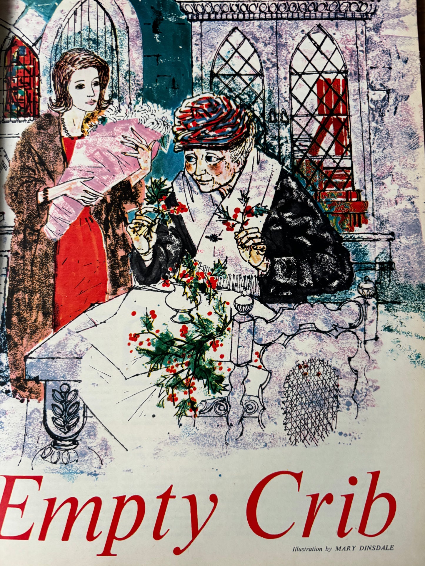Audrey Stephenson HOMES AND GARDENS CHRISTMAS Magazine December 1960 ILLUSTRATED
