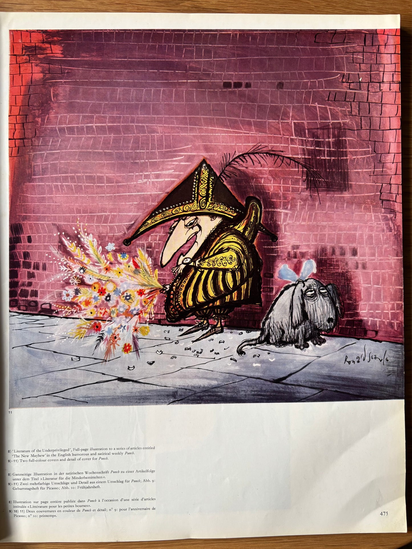 Ronald Searle GRAPHIS No 80 MAGAZINE Hungarian Poster Design 1958 ART