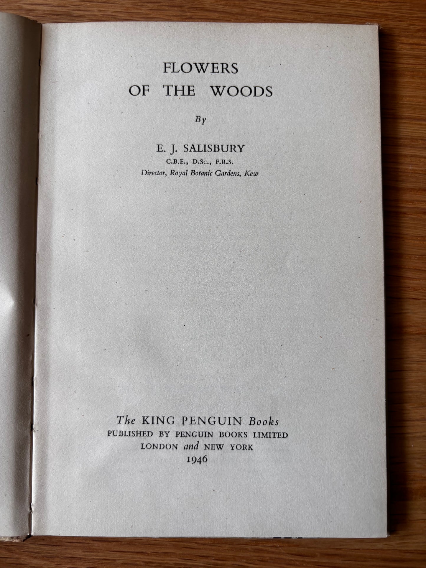 Rosemary & Clifford Ellis FLOWERS OF THE WOOD King Penguin 1946 PLATES