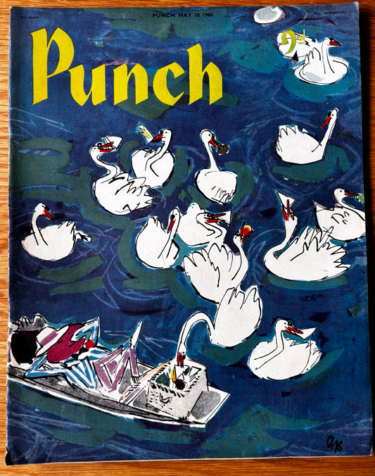 Quentin Blake PUNCH MAGAZINE May 18 1960 Ronald Searle Swans