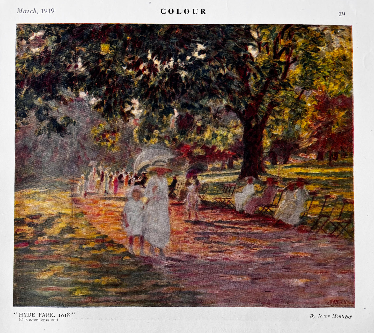 Hal Hurst COLOUR MAGAZINE March 1919 ADVERTS ART McKnight Kauffer Illustrated