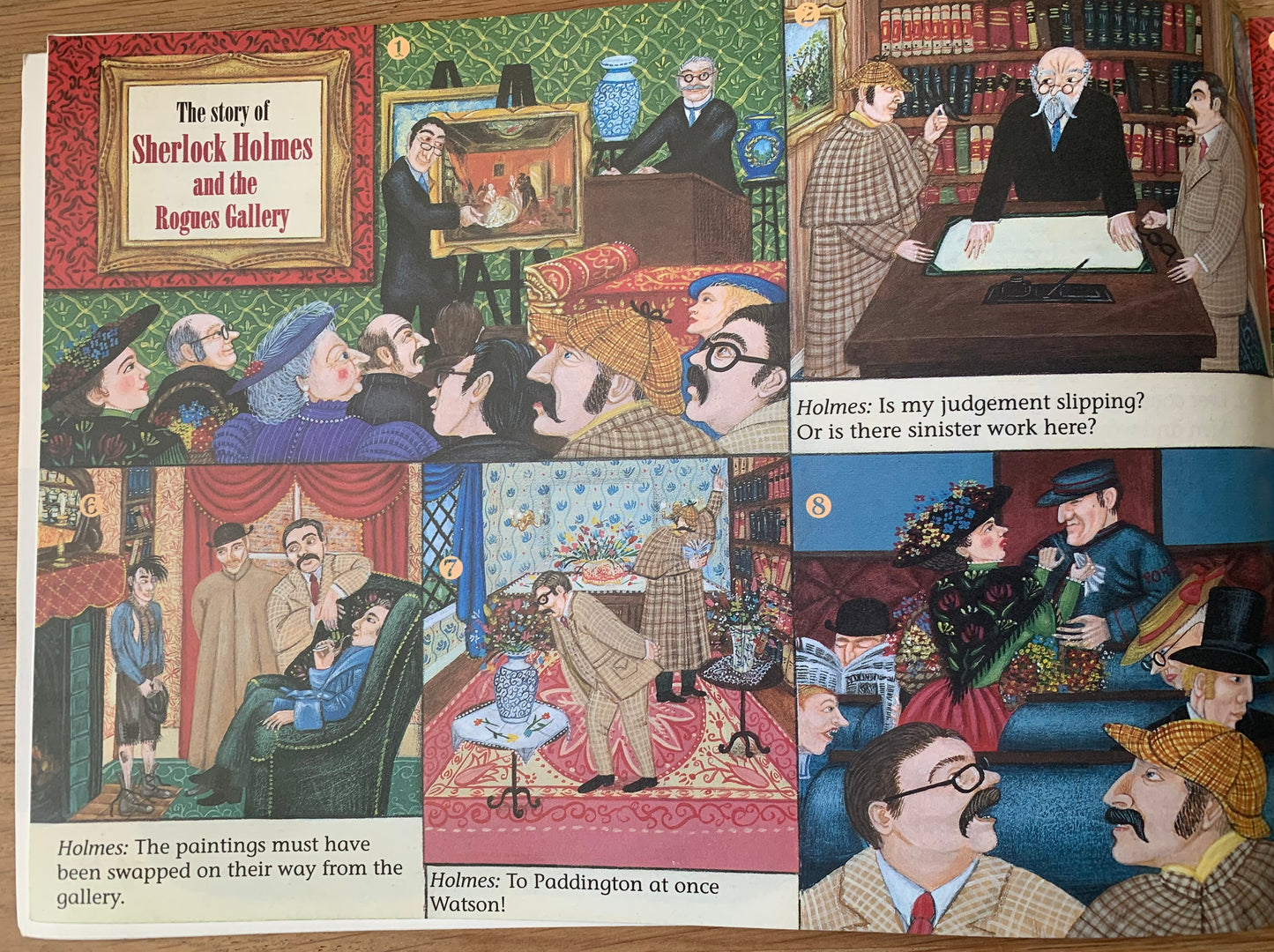 Matilda Harrison BBC SHERLOCK HOLMES AND THE ROGUES GALLERY 1996 BOOKLET For Schools - transpontinebooks