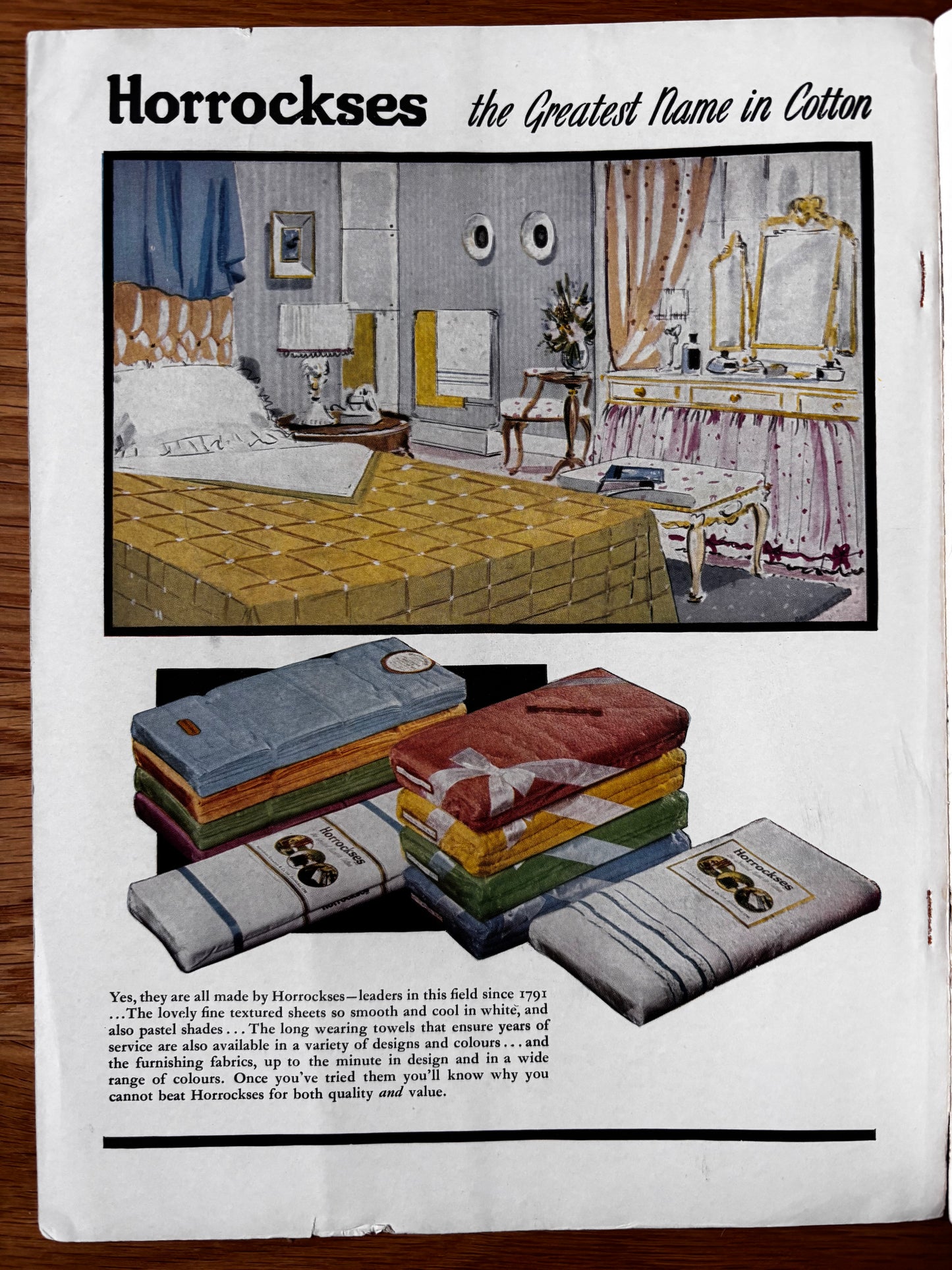 Elizabeth David HOUSE AND GARDEN Magazine MAY 1956 Fabric Design Cole Porter