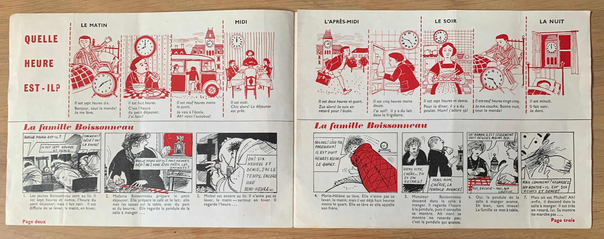 BONJOUR December 3 1963 CHRISTMAS FRENCH LANGUAGE Booklet - transpontinebooks