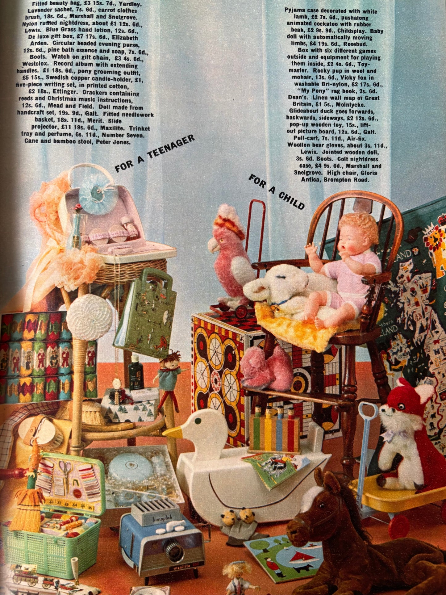 Val Biro HOMES AND GARDENS CHRISTMAS Magazine December 1962 ILLUSTRATED