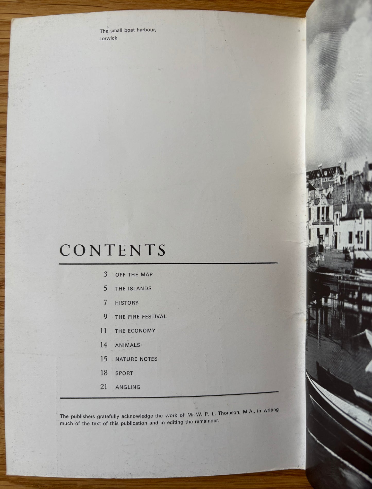 Vintage SHETLAND TOURIST GUIDE Lerwick TRAVEL Illustrated Association Lerwick