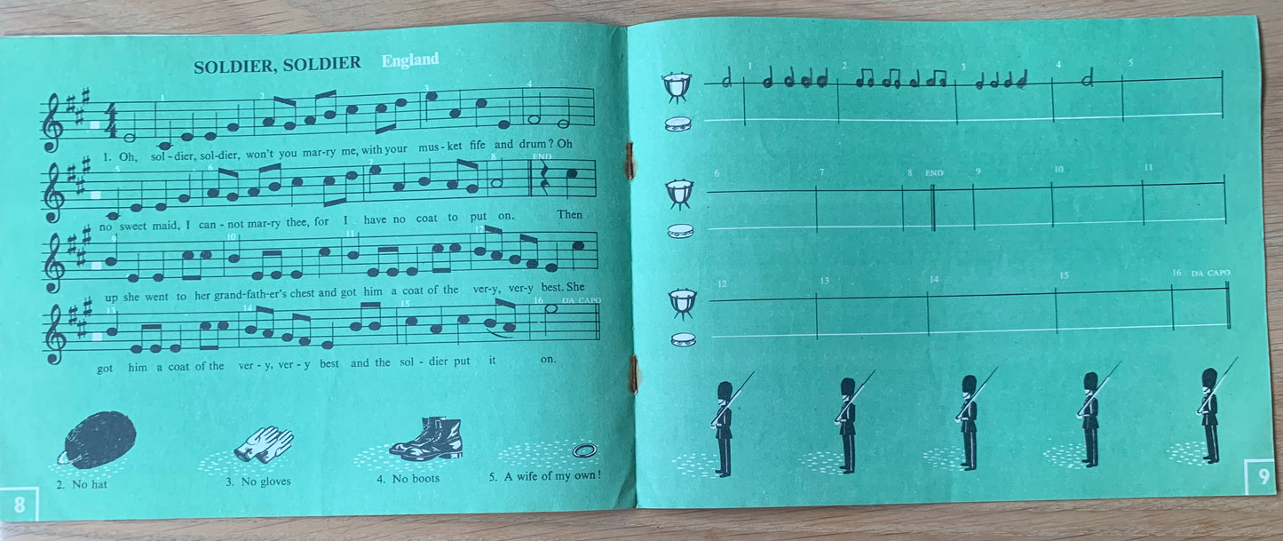 Edward Lancaster TIME and TUNE 1952 BBC BROADCASTS TO SCHOOLS Music Book - transpontinebooks