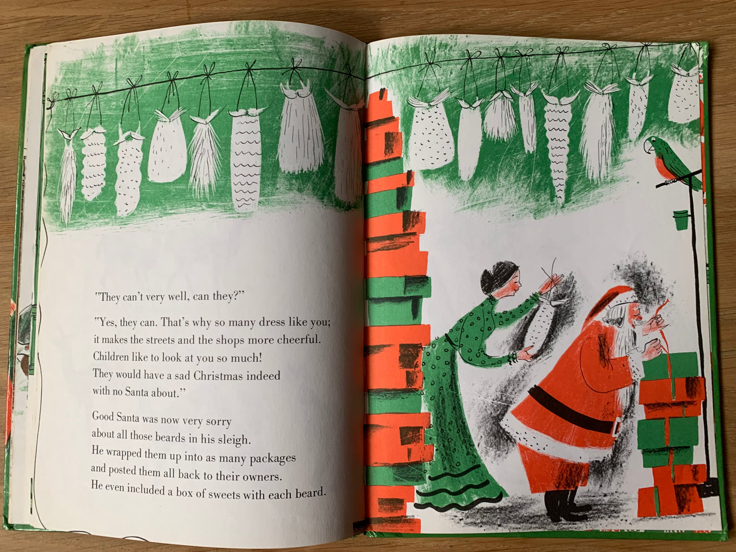 Roger Duvoisin ONE THOUSAND CHRISTMAS BEARDS 1978 2nd Imp SANTA CLAUS STORY