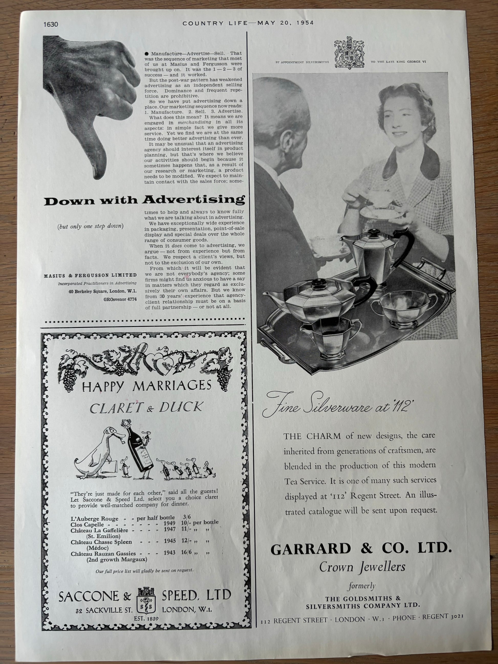 1950's Rowland Hilder SHELL GUIDE TO MAY LANES ADVERT Original Ad 1954 - transpontinebooks