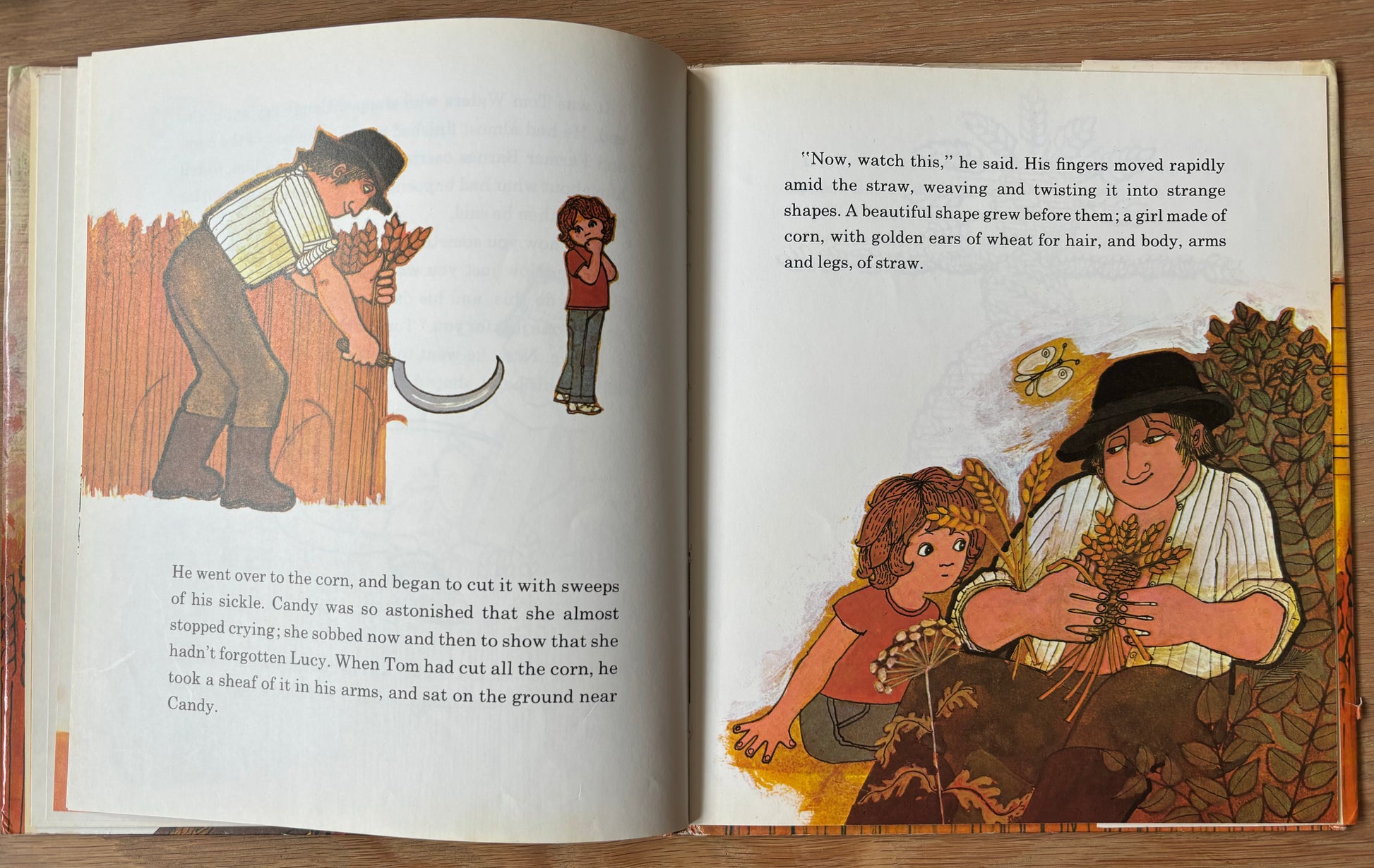 Joan Hickson FARMER BARNES AND THE HARVEST DOLL 1977 DJ 1st Ed John Cunliffe Andre Deutsch - transpontinebooks